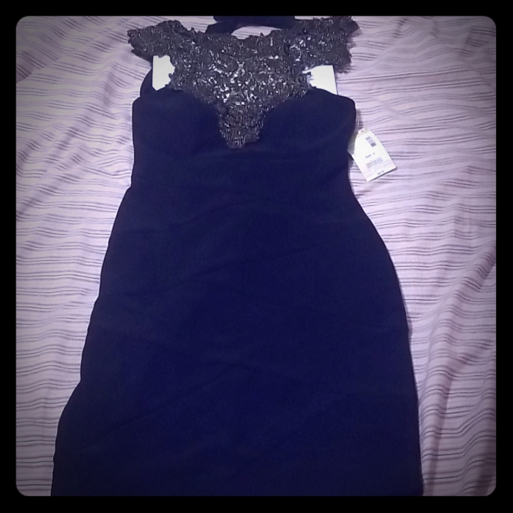 NWT BONGO Classy Lace Halter Dress